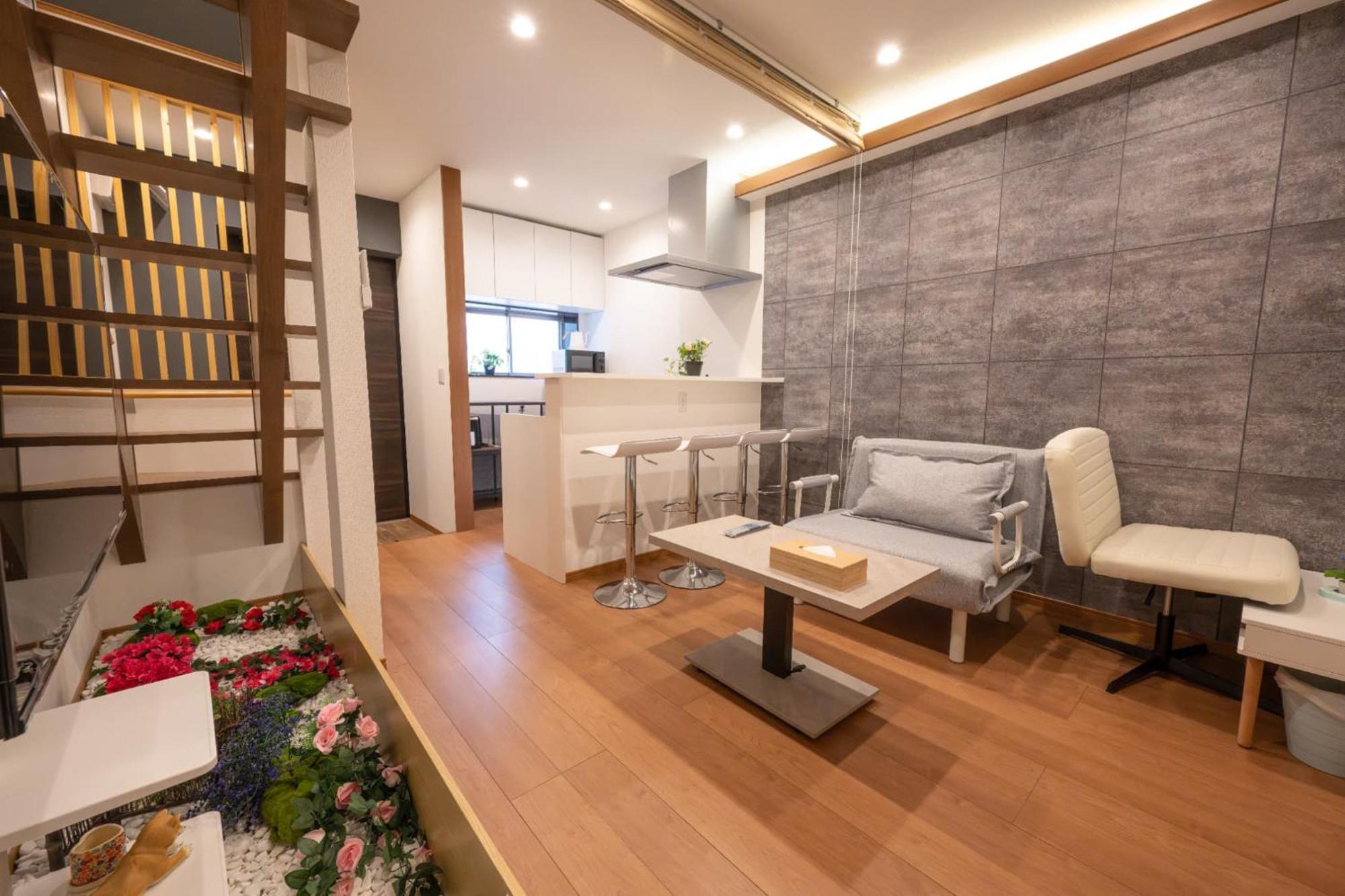 Official Trhouses 米御東桜 15 Minutes To Shinsaibashi, Kuromon Market And Namba *